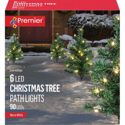 6 Piece Tree Path Lights - Warm White