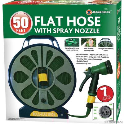 Soft Flat Hose with Spray Nozzle