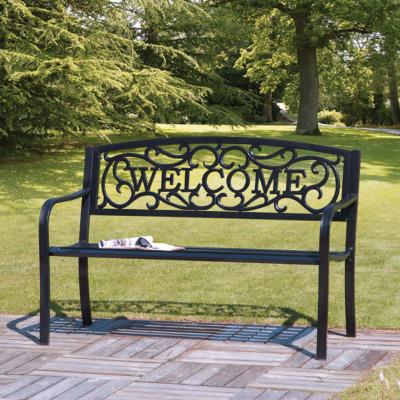 Cast Iron Garden Bench - Welcome Design