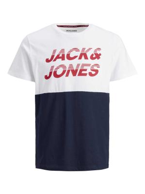 Jack & Jones Break Logo Tee White