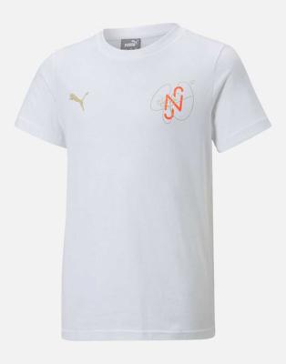 Puma Neymar JR Logo T-Shirt - White