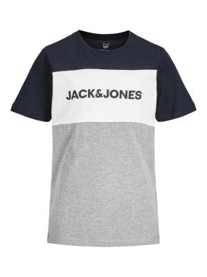 Jack & Jones Logo Blocking T-Shirt - Navy
