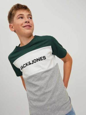 Jack & Jones Logo Blocking T-Shirt - Green