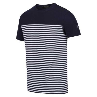 Regatta Shorebay Casual T-Shirt - Navy White Stripe