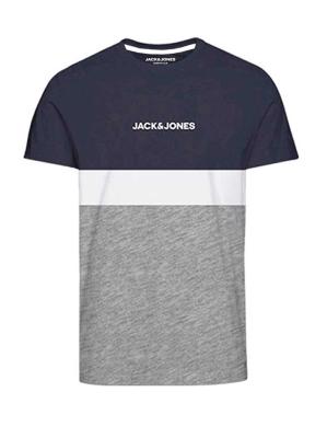 Jack & Jones Reid Blocking T-Shirt - Navy