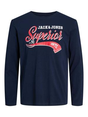 Jack & Jones Long Sleeve T-Shirt - Navy Blazer