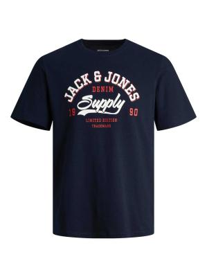 Jack & Jones Logo T-Shirt - Navy
