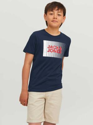 Jack & Jones Corp Logo T-Shirt - Navy