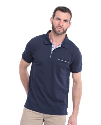 Ethnic Blue Essential Polo Shirt - Navy 