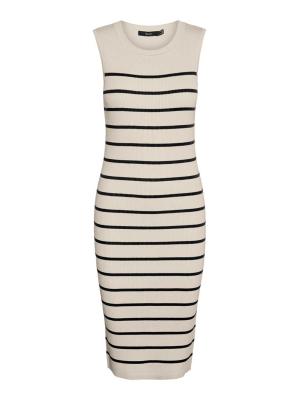 Vero Moda Gizelle Dress - Black with Stripes