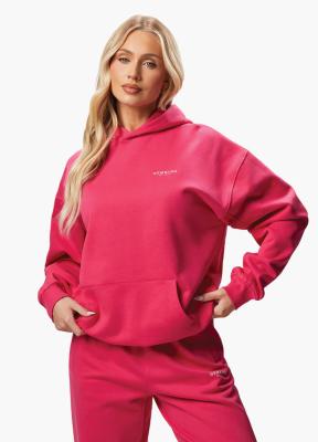 Gym King Established Relaxed Fit Hoodie - Raspberry Burst