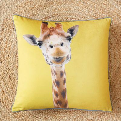 Giraffe Filled Cushion 22x22