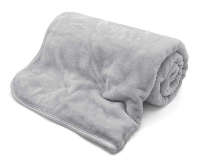 Large Mink Throw - Silver