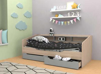 Sandy Storage Bed  Single Grey / Oak