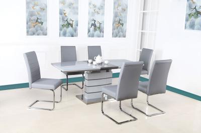 Chantelle Dining Table Extension Grey 140-180 cm