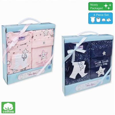 Boxed 4 Piece Baby Gift Set - Navy