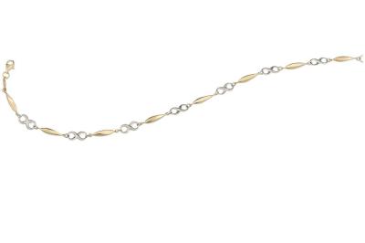 9ct Gold Infinity Necklet 18"