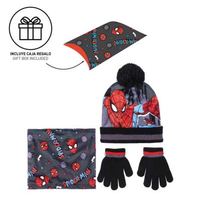 Spiderman 3 Piece Set Hat/Snood/Gloves 4-8 Years