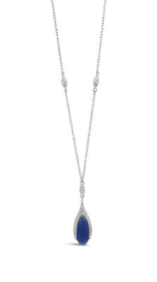 Absolute Sapphire Teardrop Necklace - Sterling Silver