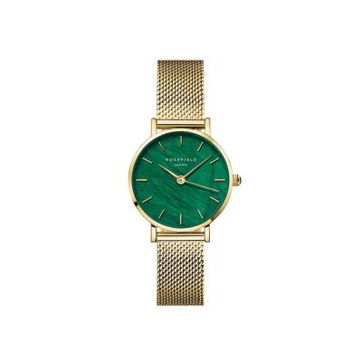 Rosefield Small Edit Emerald Mesh Watch