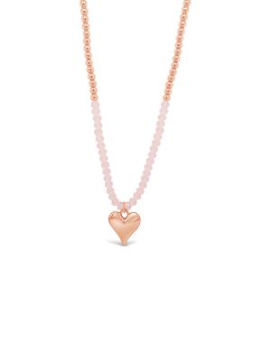 Absolute Heart Necklace - Rose/Pink