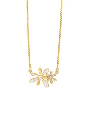 Absolute Daisy Necklace - Gold/Mother of Pearl