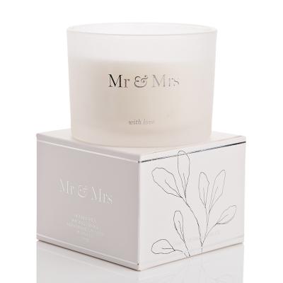 Amor 330g Double Wick Candle 'Mr & Mrs'