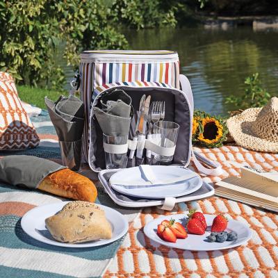 Country Living 4-Person Picnic Bag / Contents (Insulated Compartment)