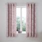 Catherine Lansfield Enchanted Butterfly Fully Reversible Eyelet Curtains - Pink  66x72