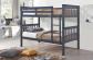 Colton Bunk Bed Charcoal