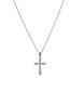 Sterling Silver CZ Large Cross