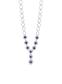 Absolute Necklace - Silver/Midnight Blue